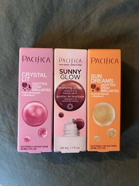 3/$50 ✨ —Pacifica Blush, Brightening and Bronzing Facial Drops Trio